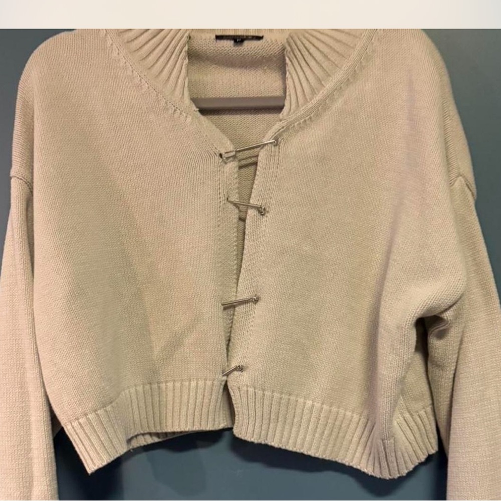 Papermoon Cream Cardigan Sweater size M